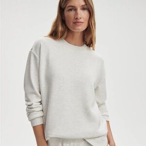 Varley Gabriella Sweat Ivory Marl XS